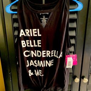 Disney princess tank top